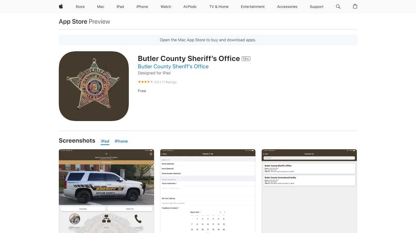 Butler County Sheriff’s Office 12+ - App Store